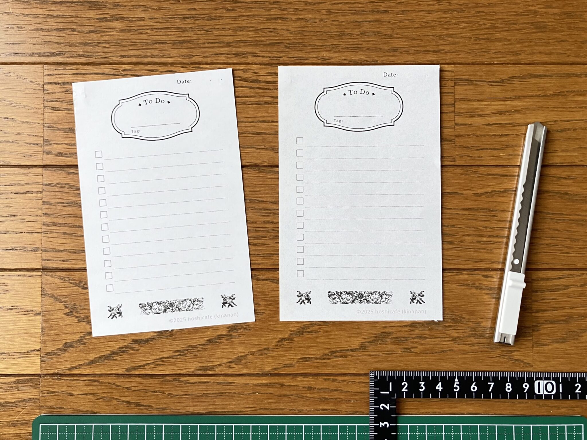 【無料配布】シンプルでおしゃれなToDoリストリフィル|毎日使えるモノクロ手帳テンプレ | 星ぞらカフェ