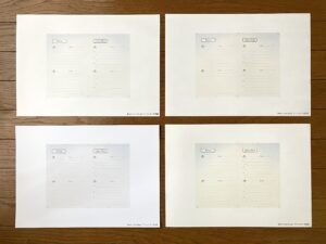 EPSON EW-452A旧プリンターとCanon TS8830新プリンターとの印刷比較（様々な用紙）